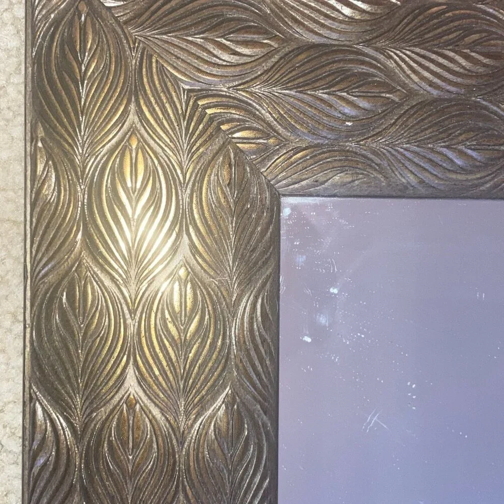 Antique Gold Peacock Beveled Mirror By MCS Industries